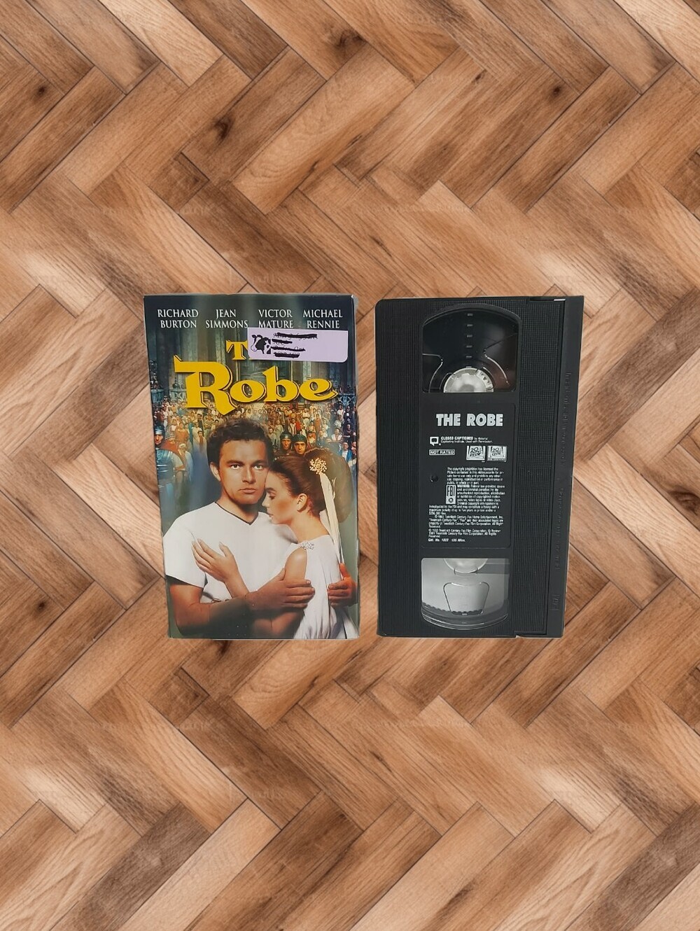 ​The Robe VHS Movie Classic 1953 Biblical Epic Richard Burton 📼 Retro
